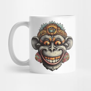 Ornamental trippy chimp Mug